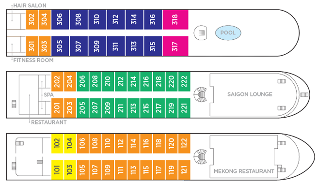 Amadara Cruise Deckplan