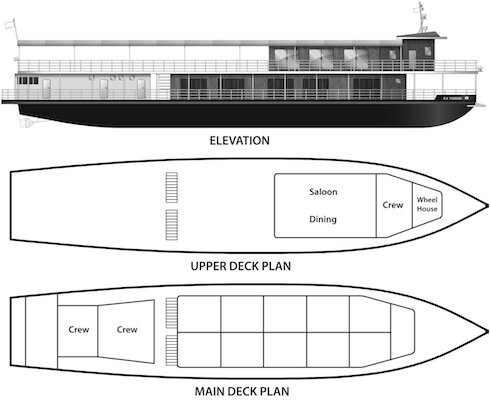 RV Laos Pandaw deckplan