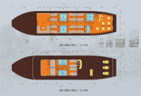 Douce Mekong cruise Deckplan